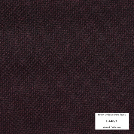 E440/3 Vercelli VIII - 95% Wool - Đỏ đô